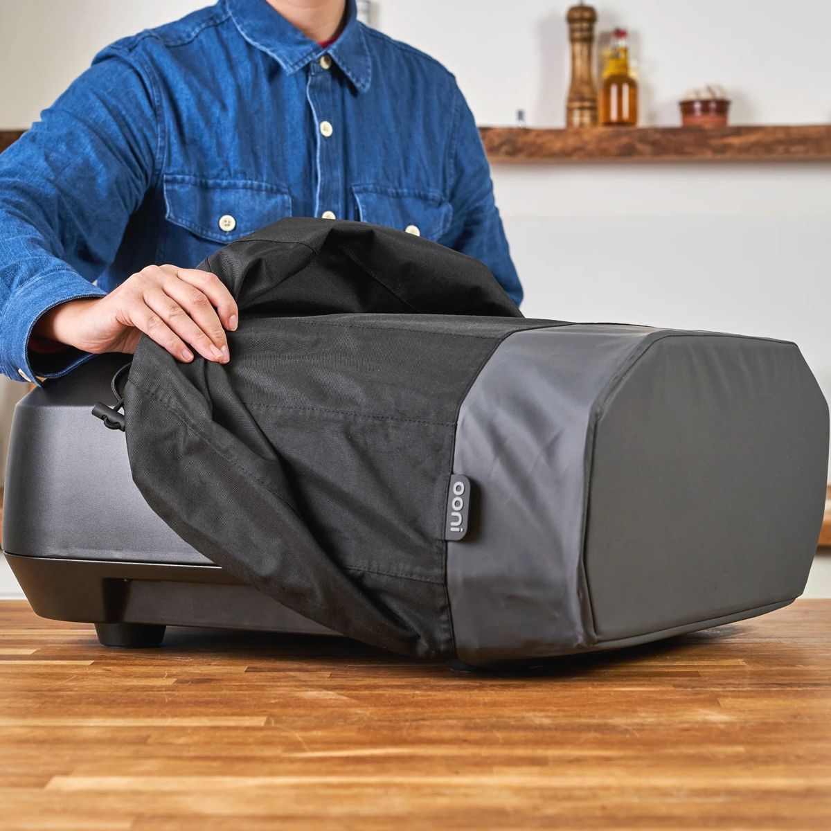 Heavy duty polyester cover for Ooni Volt 12 oven