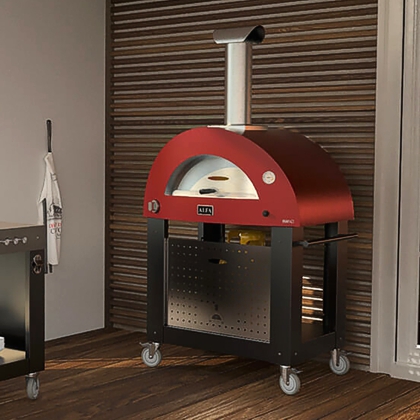 alfa forni 3 pizza oven with base 