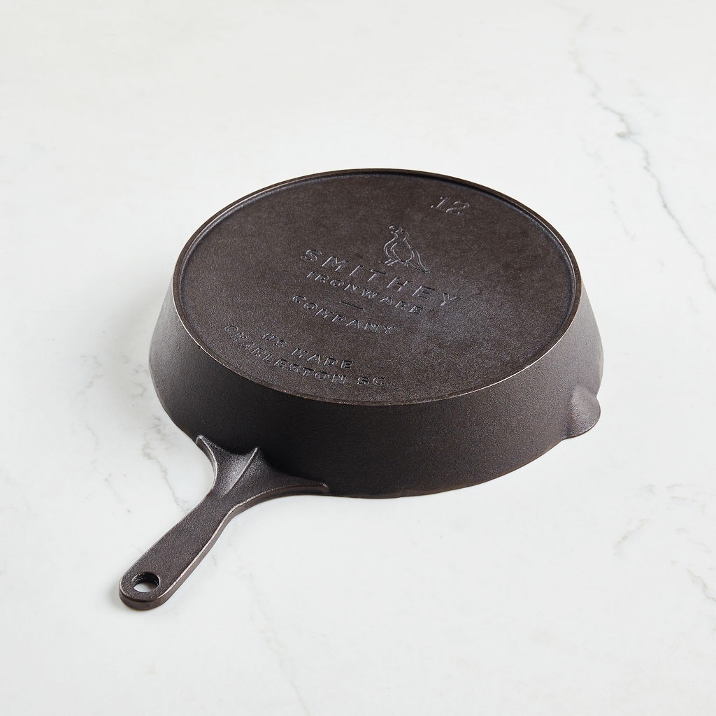 Traditional Cast Iron Skillet, 12 inch, upside down view