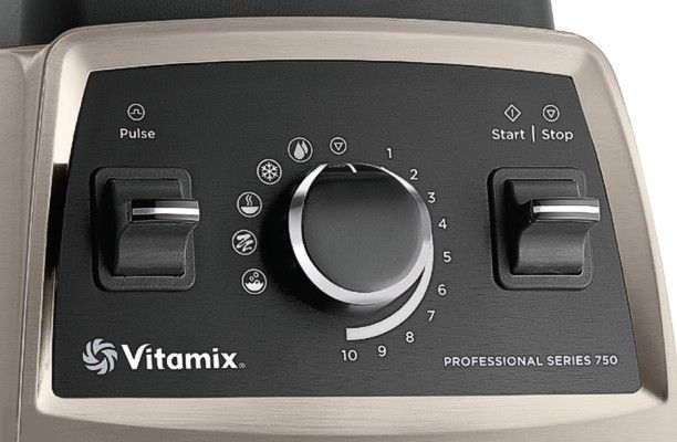 Close up of panel on Vitamix 750 blender