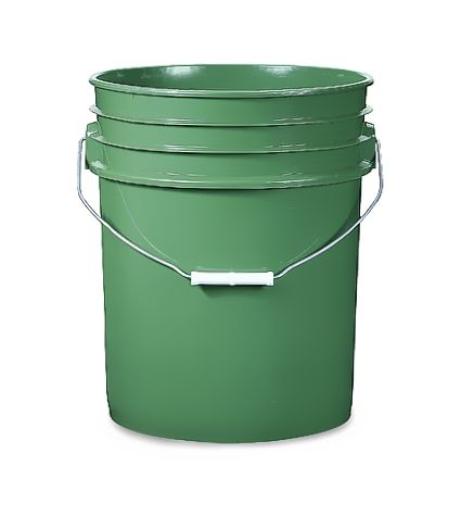 uline 5 gallon bucket green 425 1