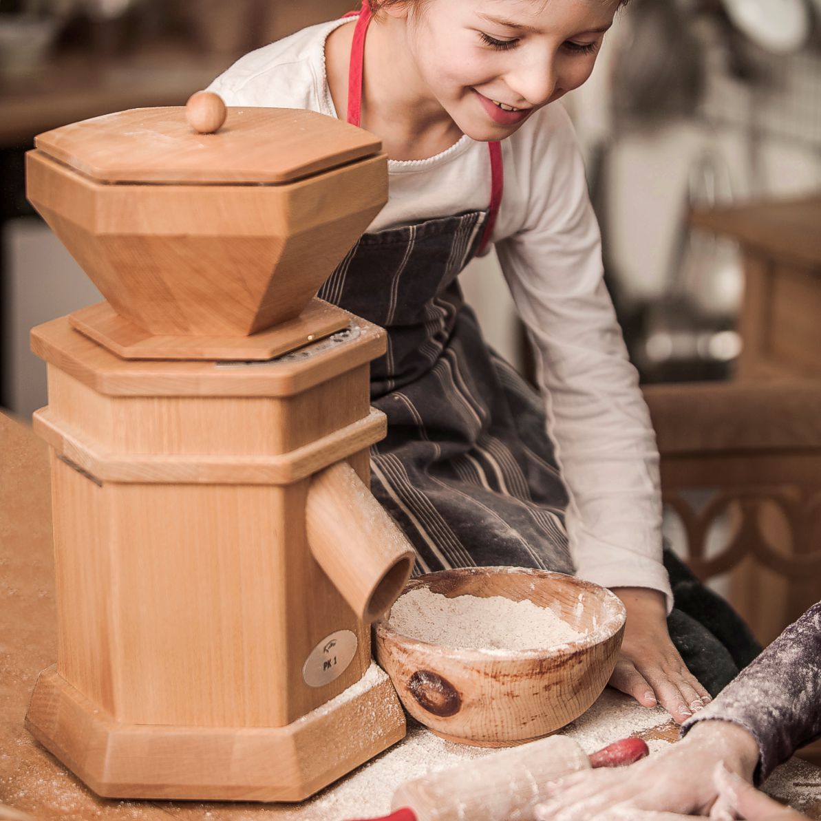 Beechwood KoMo PK 1 grain mill made in Austria