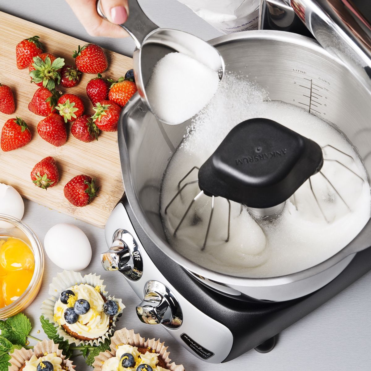 Ankarsrum stainless steel beater bowl accessory