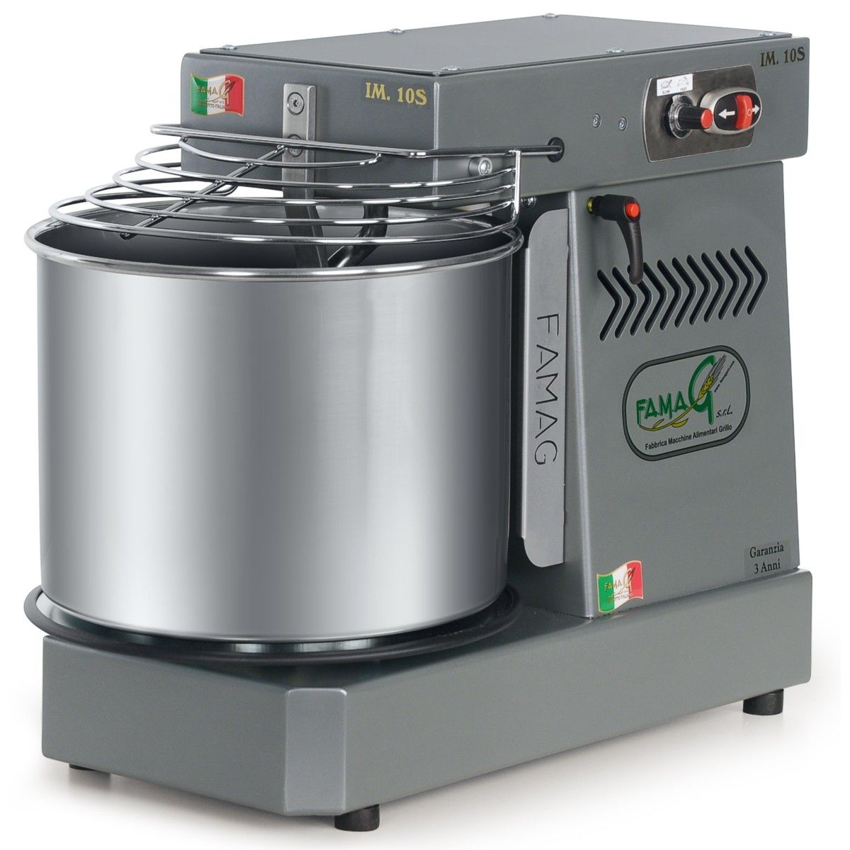 famag im 10s spiral dough mixer dark silver 1200 7