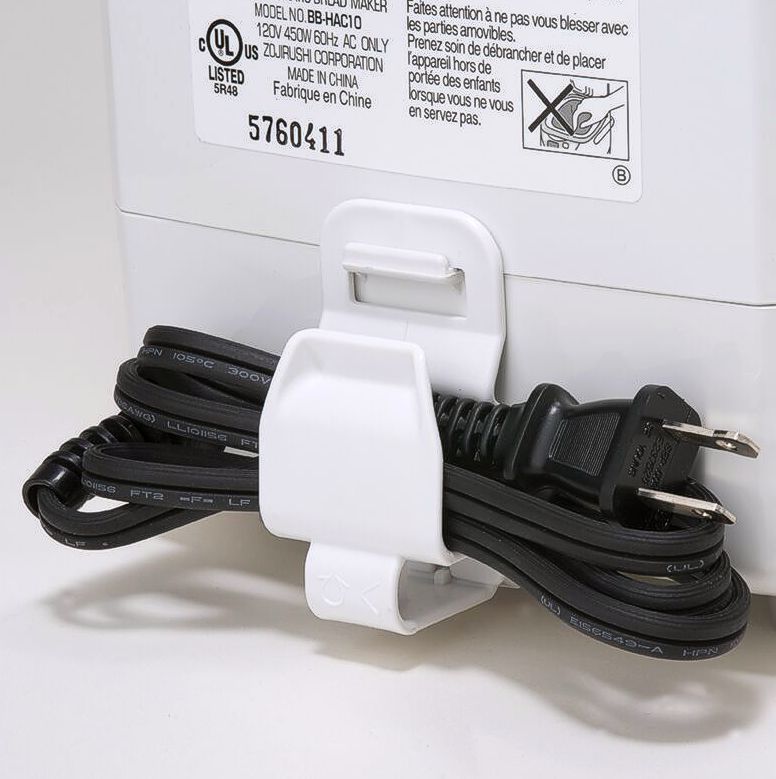 Cord storage for BB HAC10 breadmaker