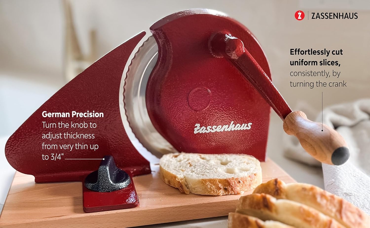 zassenhaus bread slicer cuts uniform slices