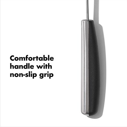 OXO stainless steel turner with soft grip, non slip handle