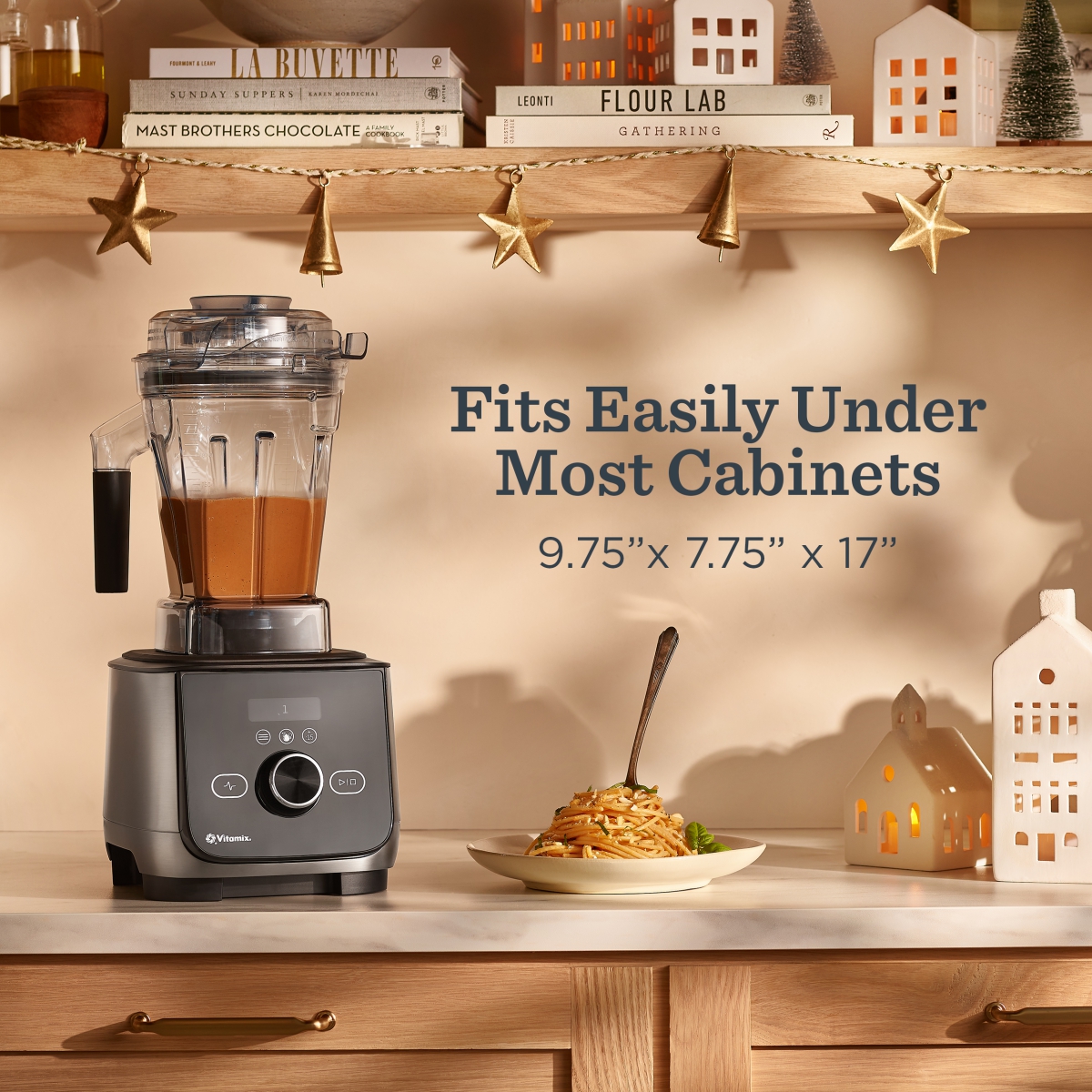 vitamix ascent series fit easily under most cabinets