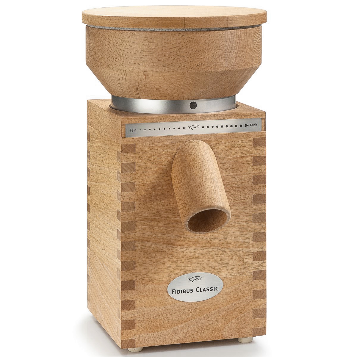 Electric grain flour mill, beech wood