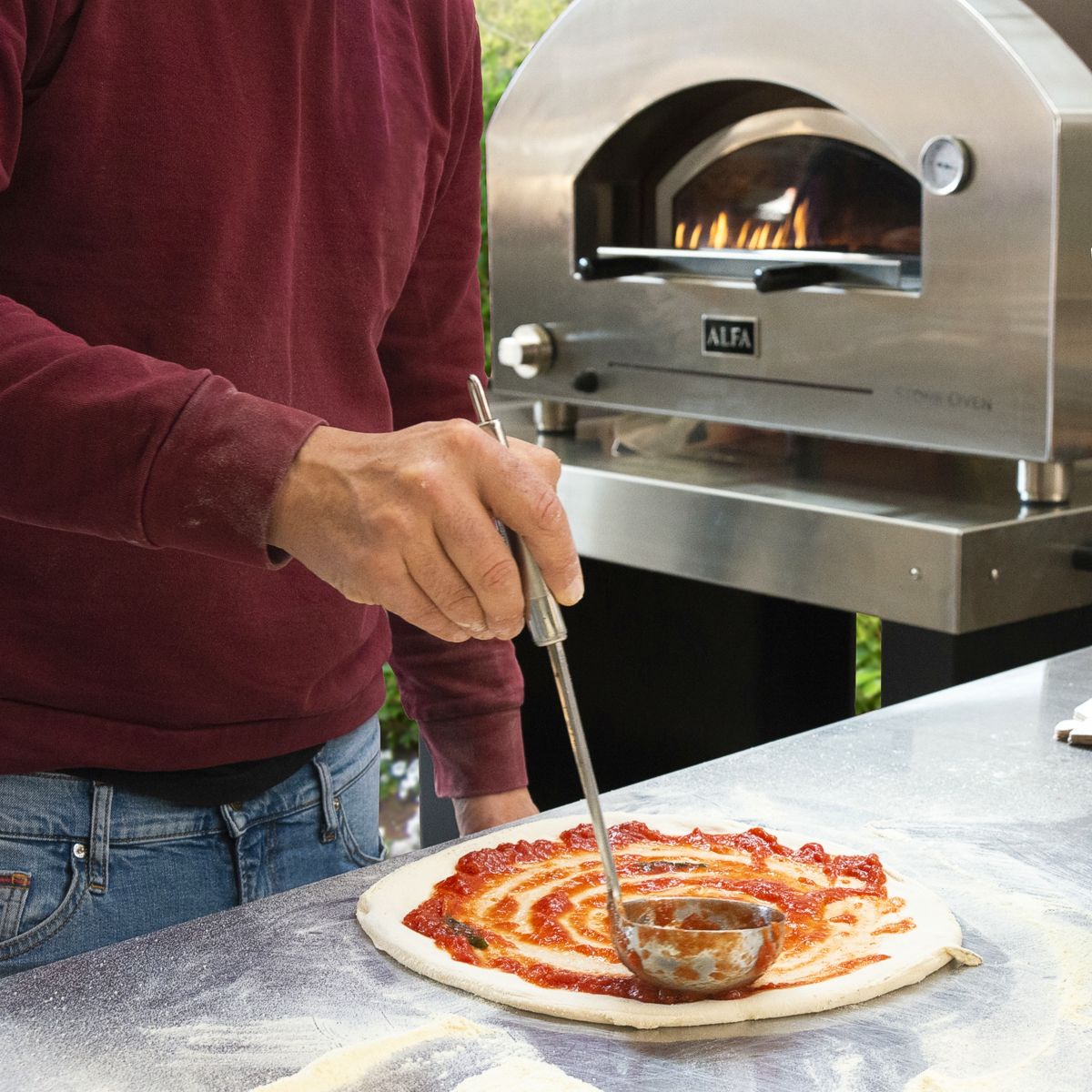 alfa ovens stone pizza propane gas 1200 1