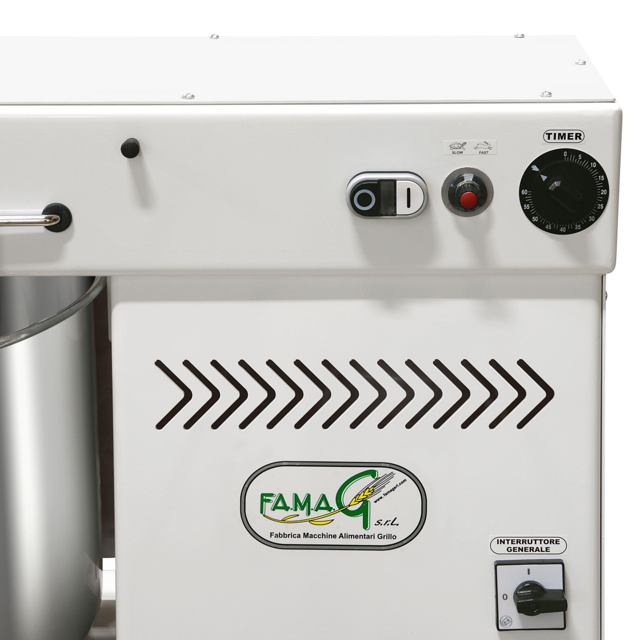 Famag IM 30 mixer with variable speed and timer.