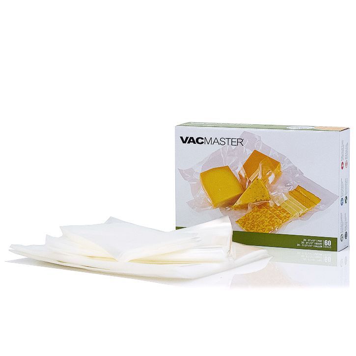 Pint, Quart and Gallon full mesh vacuum sealer bags