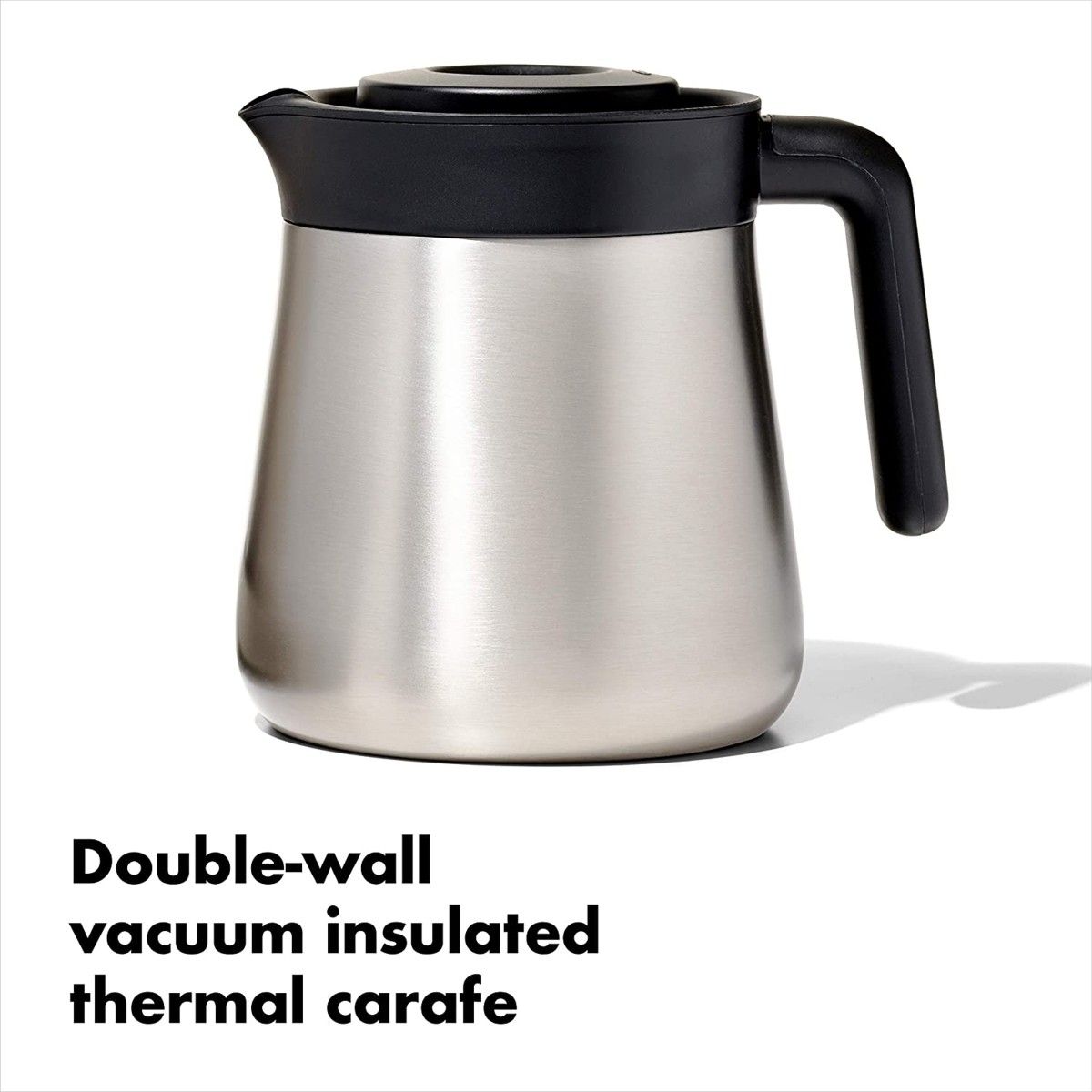 Double wall insulated stainless steel carafe