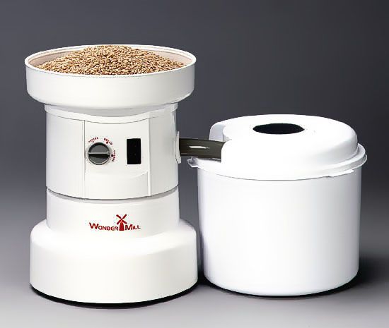 The Wondermill grain mill and wheat grinder.