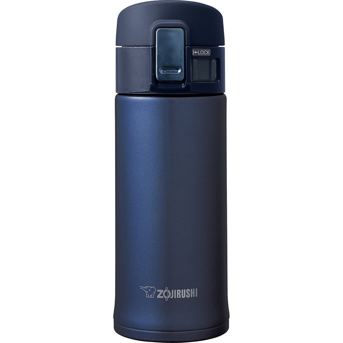 zojirushi vacuum thermos travel mug 12oz slicksteel smoky blue 1200