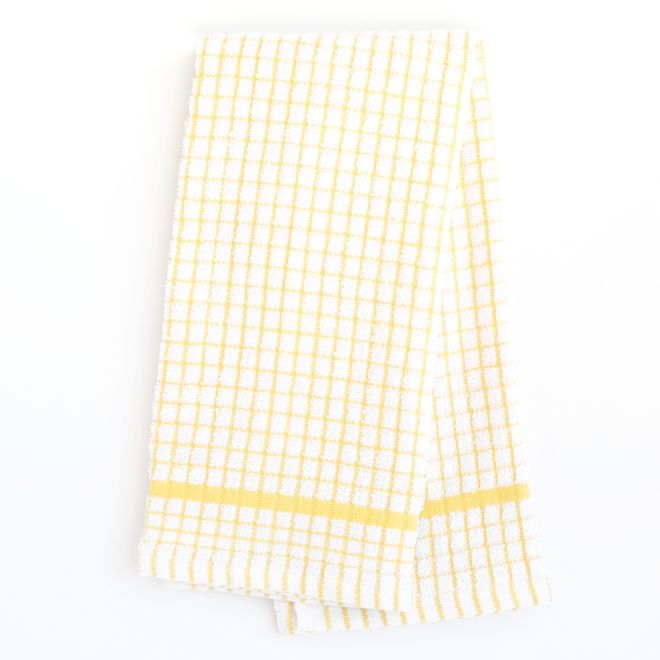 Grid Terry Kitchen Towel, Yellow TR KT 2030 GRD YL