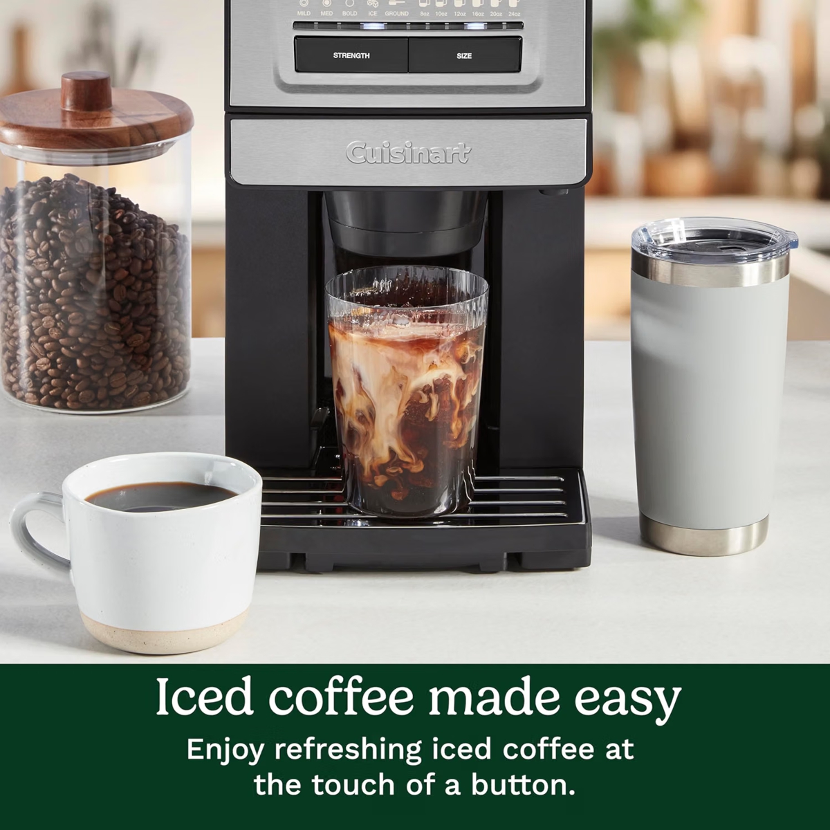 Cuisinart DGB-30 coffee maker also brews iced coffee!