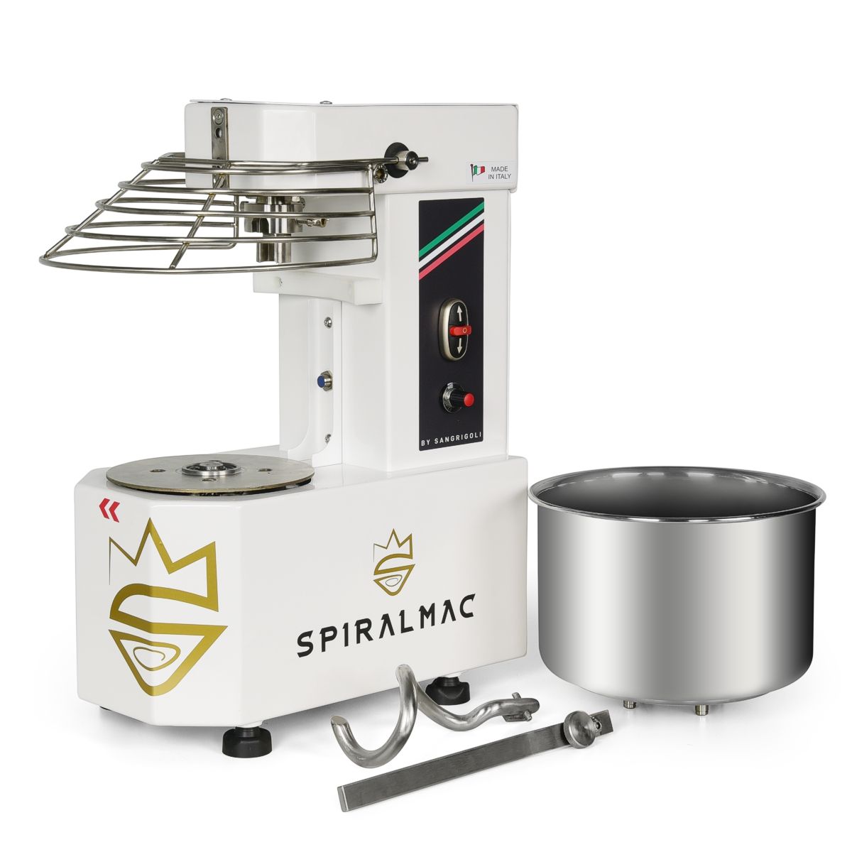 Bowl is removable on SV5 Royal Queen Spiralmac mixer 