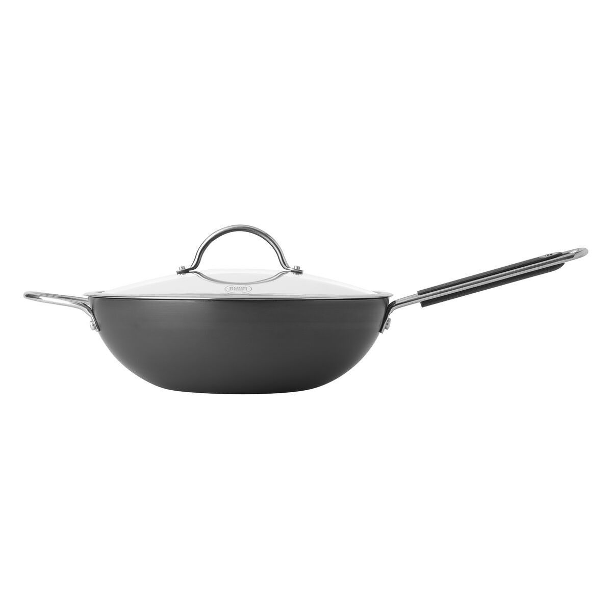 5 quart carbon steel wok with glass lid
