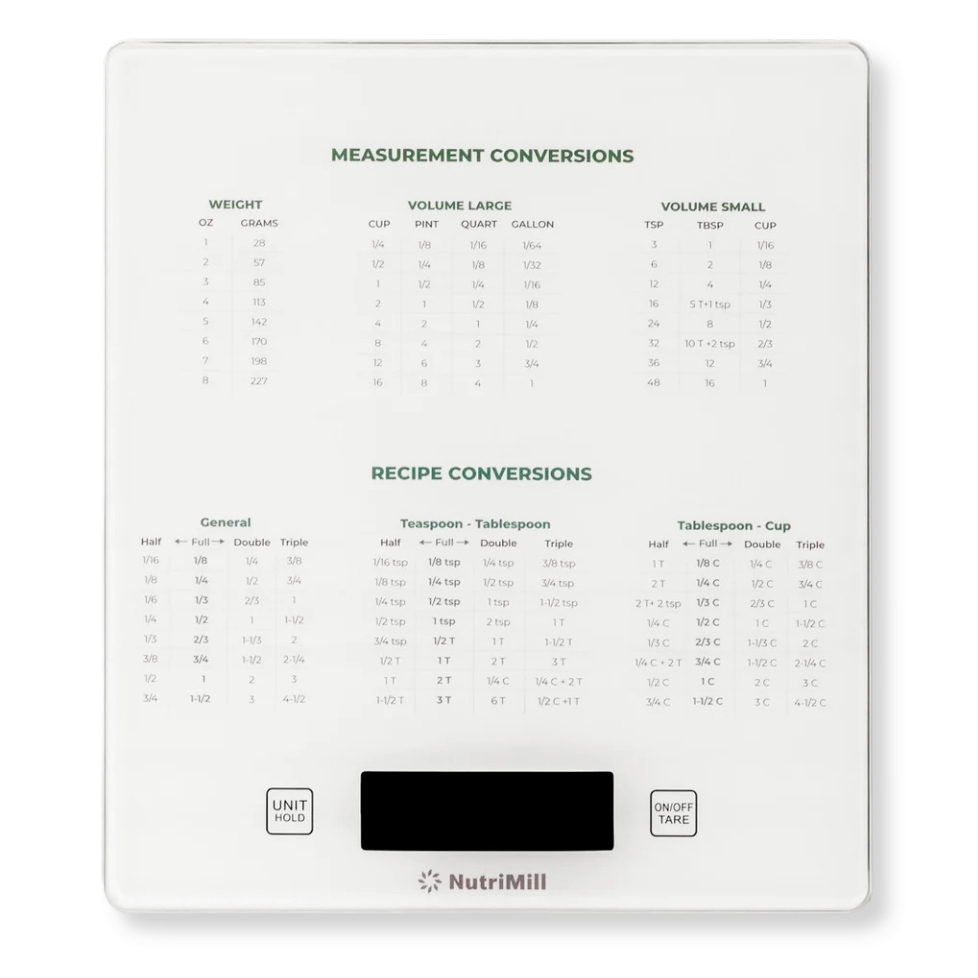 nutrimill large kitchen scale 