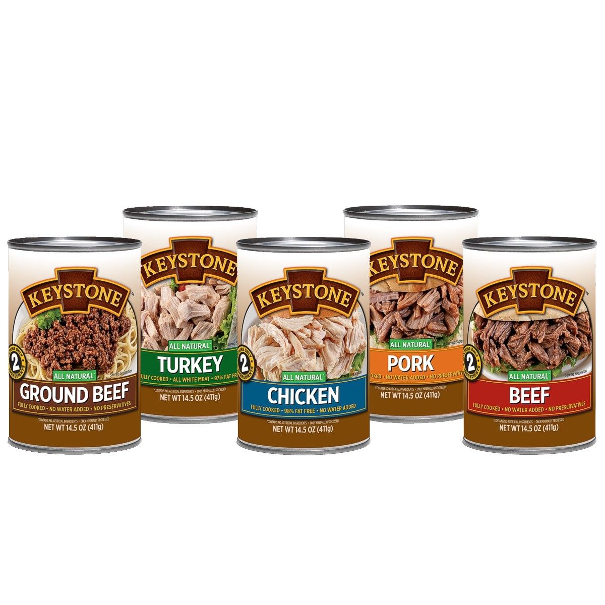 Keystone Meat Sampler Pack, 5 cans x 14.5 oz