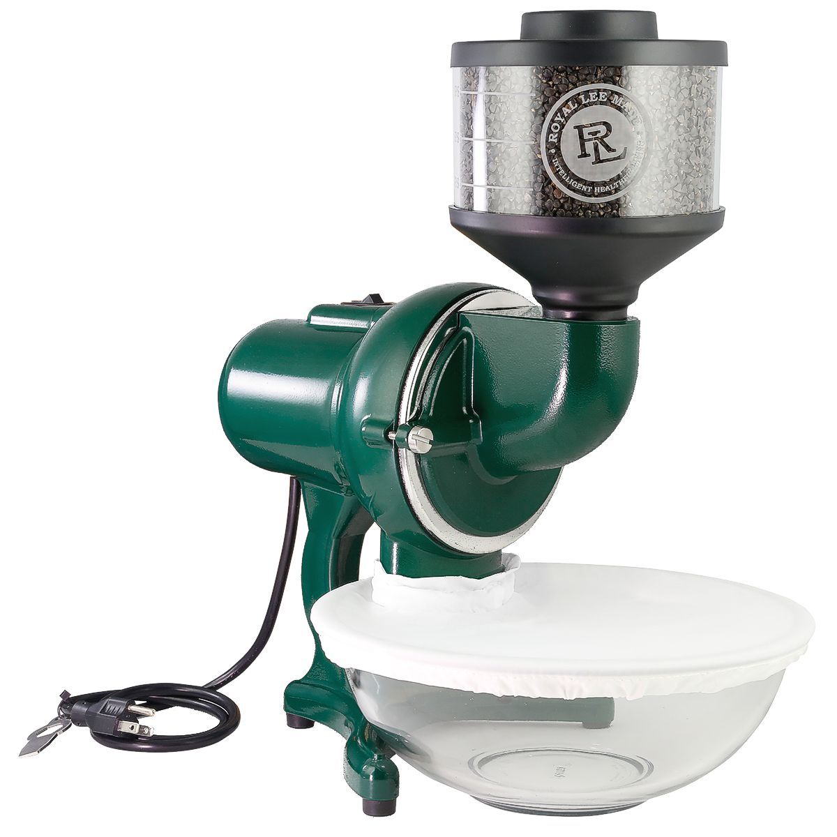 royal lee household mill flour bowl green 1200 1