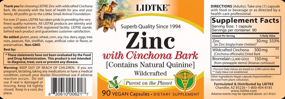 Lidtke zinc label #621
