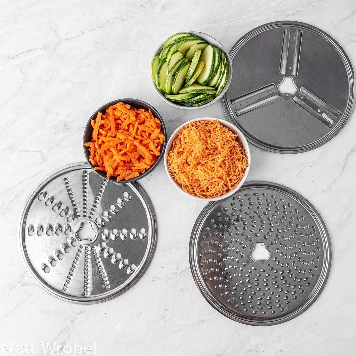 Disks/blades for large slicer shredder for Bosch Universal Plus