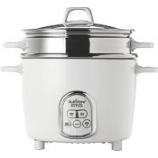 NutriWare rice cooker with 4 to 21 cup cooked rice capacity