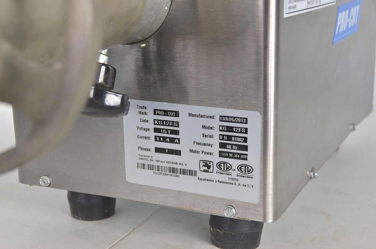 pro cut meat grinder clearance specs 1200 5
