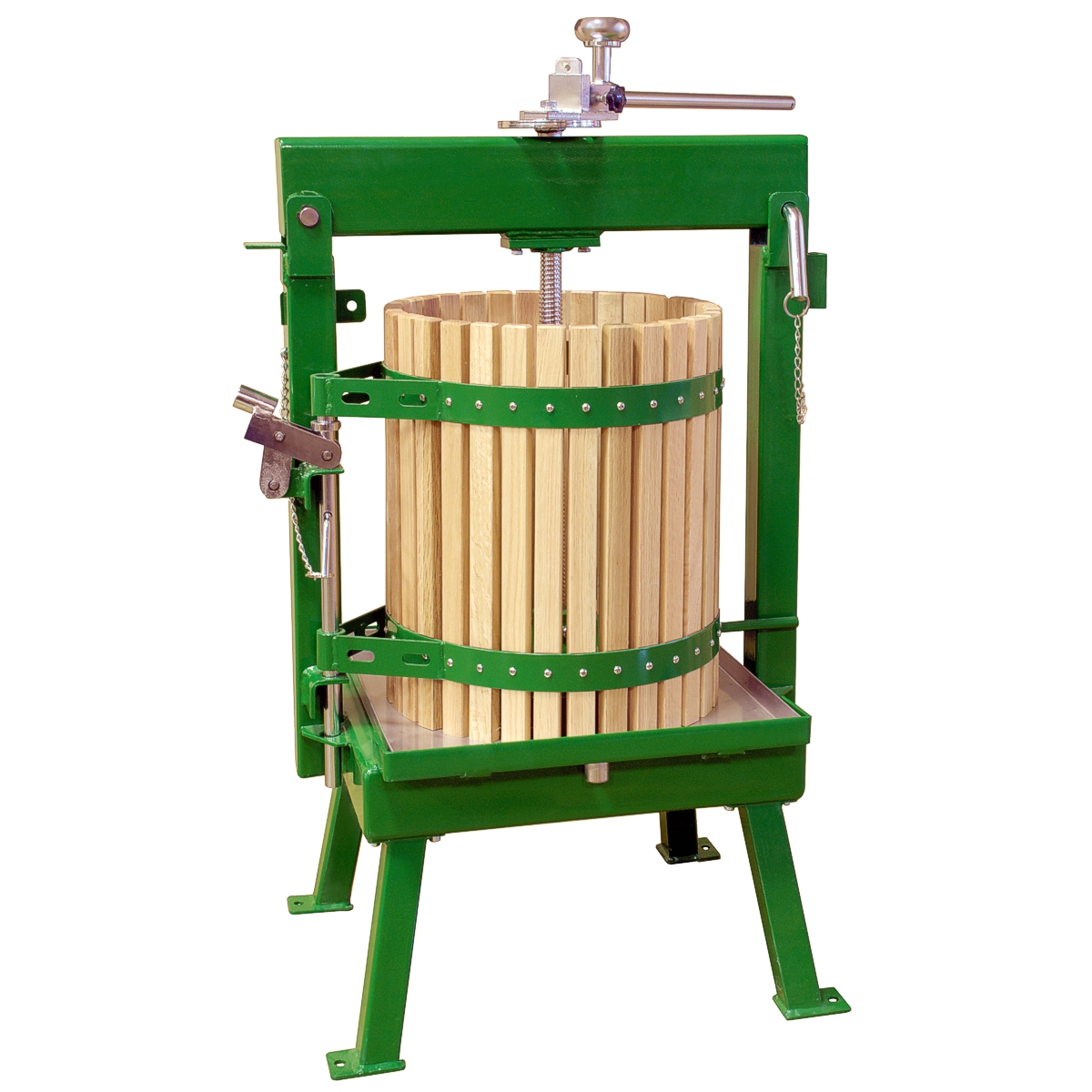 glenwood 36 green fruit press wood basket