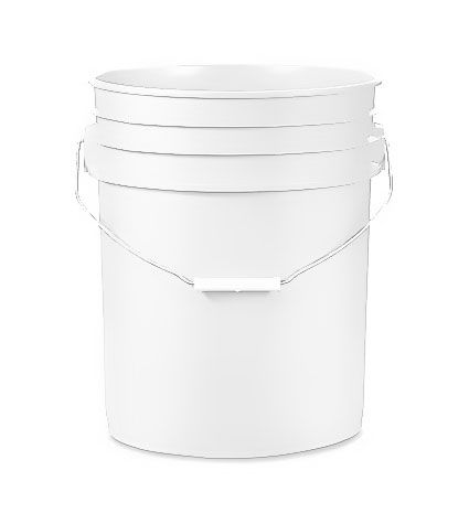 Food Safe 5 Gallon Bucket, white