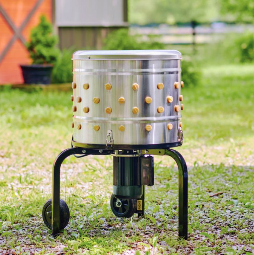 Roots & Branches Stainless Steel Chicken Plucker stand