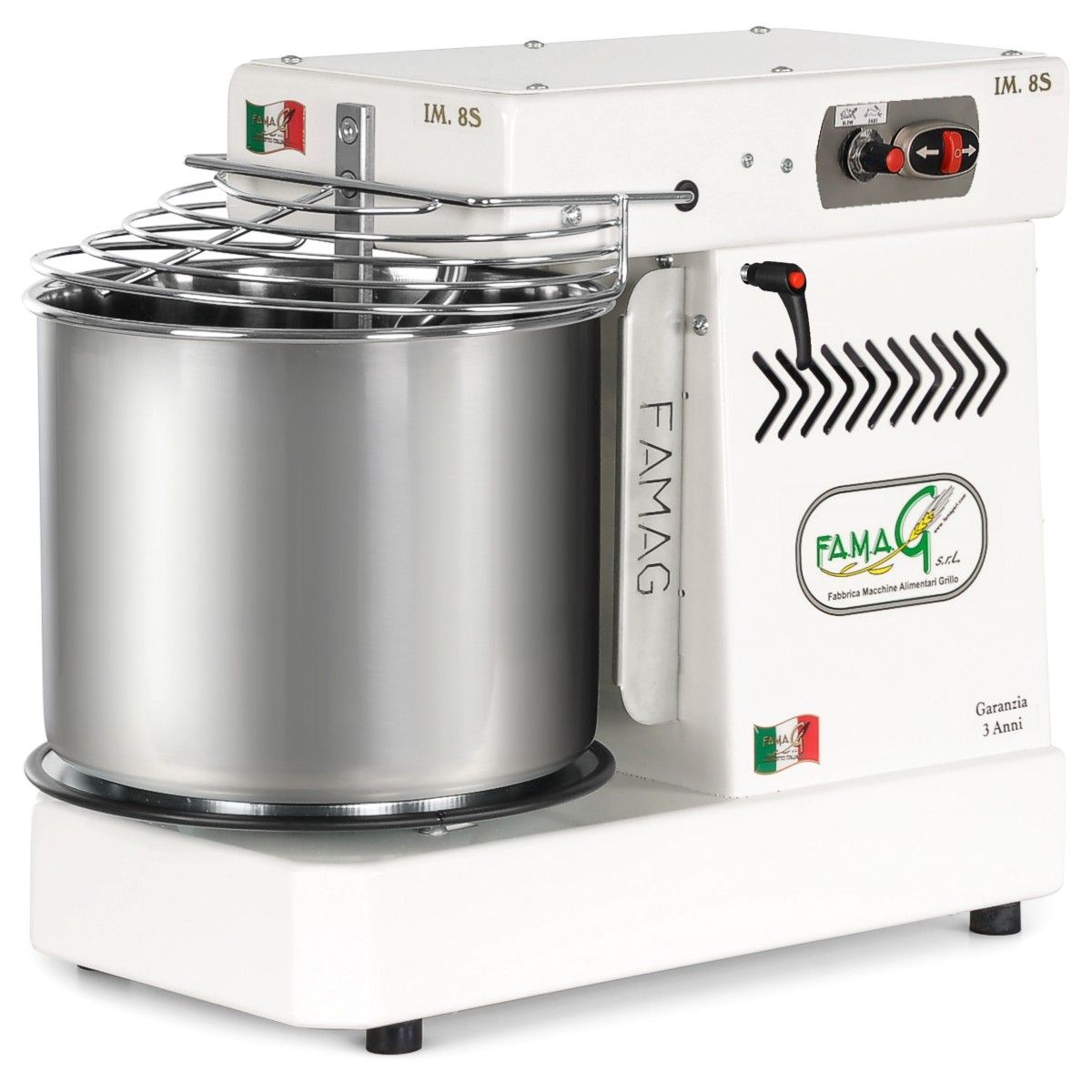 Famag IM 8S pizza dough mixer, Arctic White