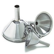 Mini Handle Funner Mini stainless steel funnel set three piece, Pleasant Hill Grain