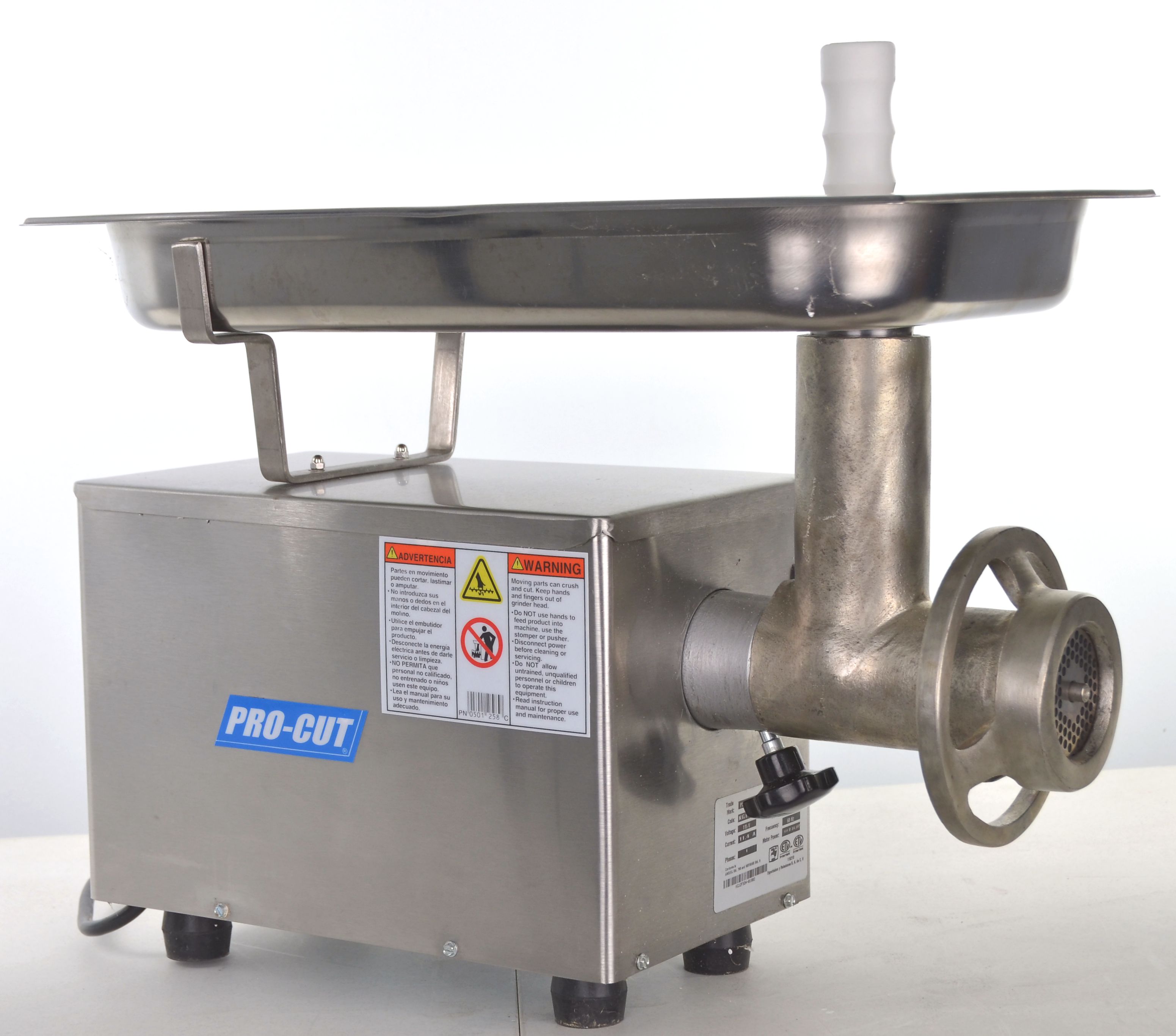 pro cut meat grinder clearance side left 1200 5
