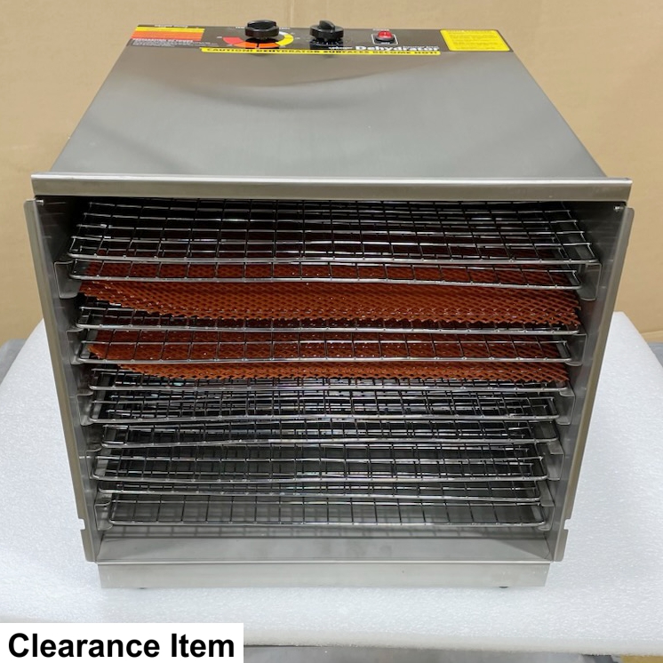 Clearance: Weston P1000 Stainless Dehydrator inside control view