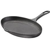 Cast iron oval fish pan, #0007