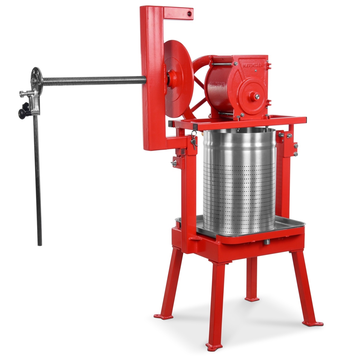 Maximizer press with maximizer grinder