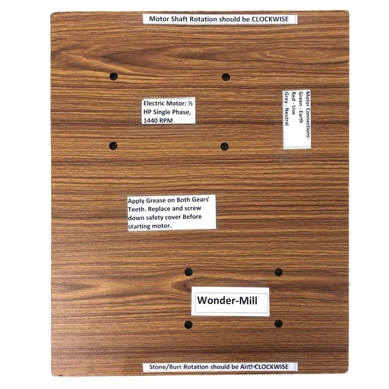 Mounting board for Wonder Jr. Mil motor drive