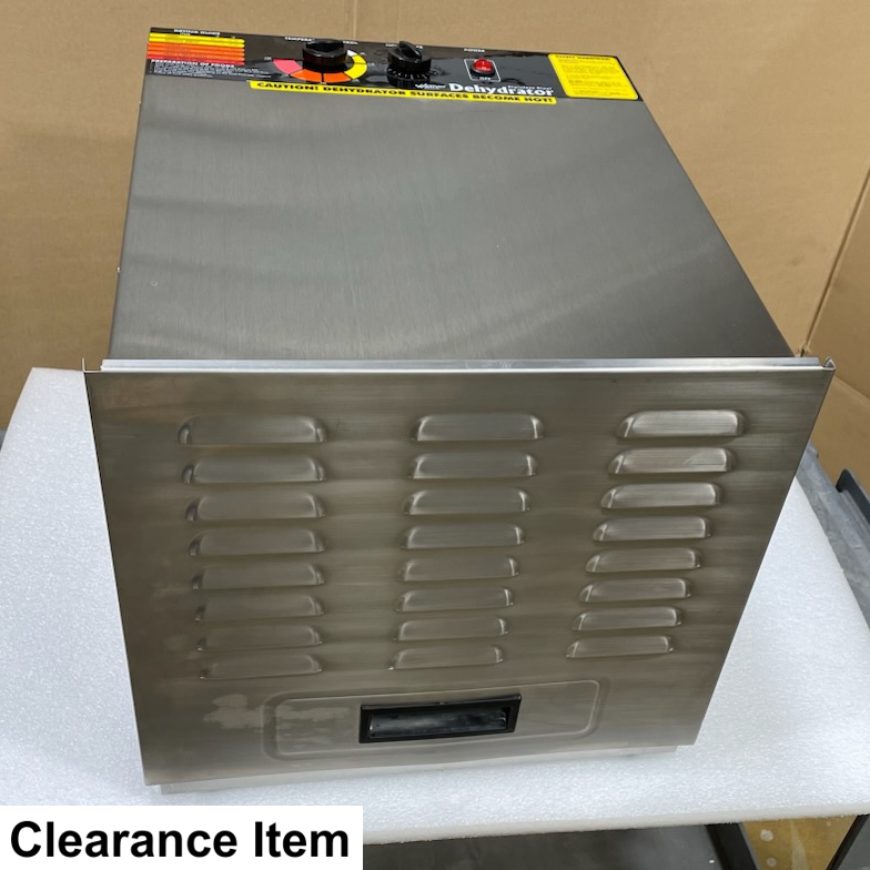 Clearance: Weston P1000 Stainless Dehydrator front top view