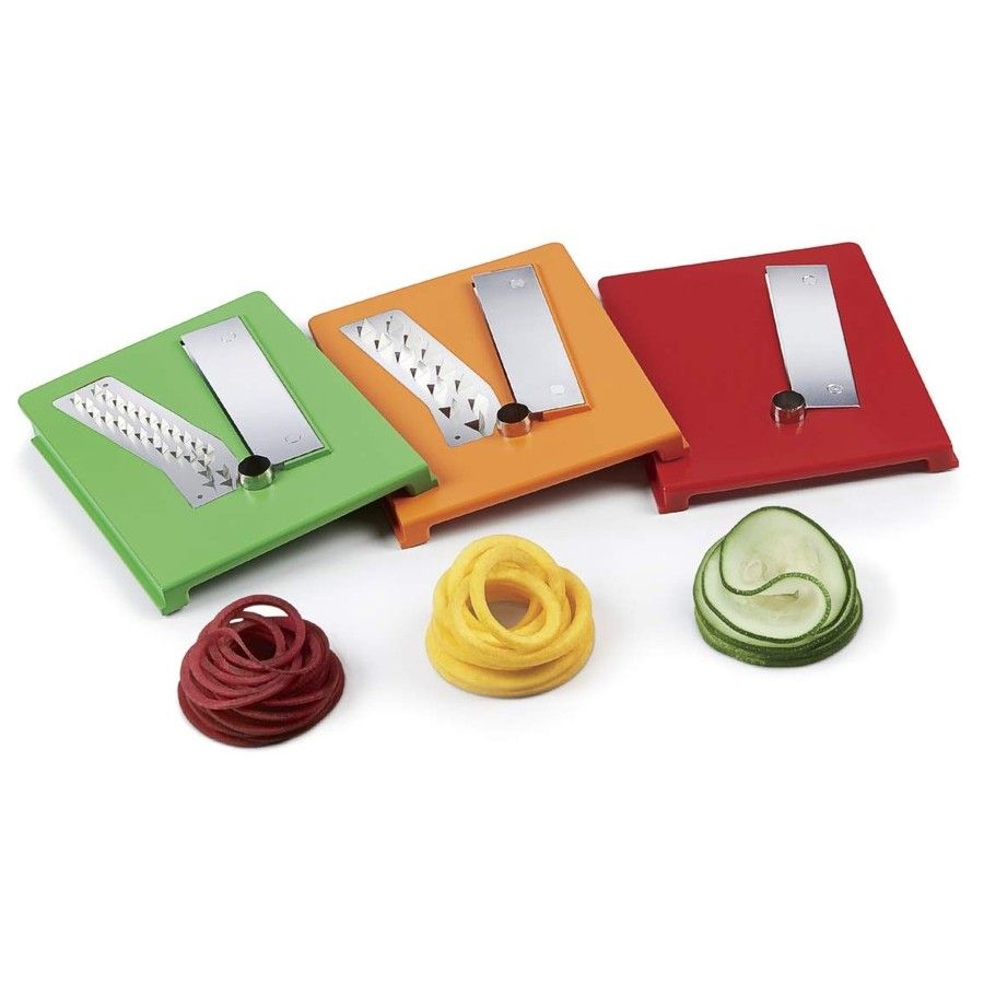 Three blades included with OXO Good Grips spiralizer