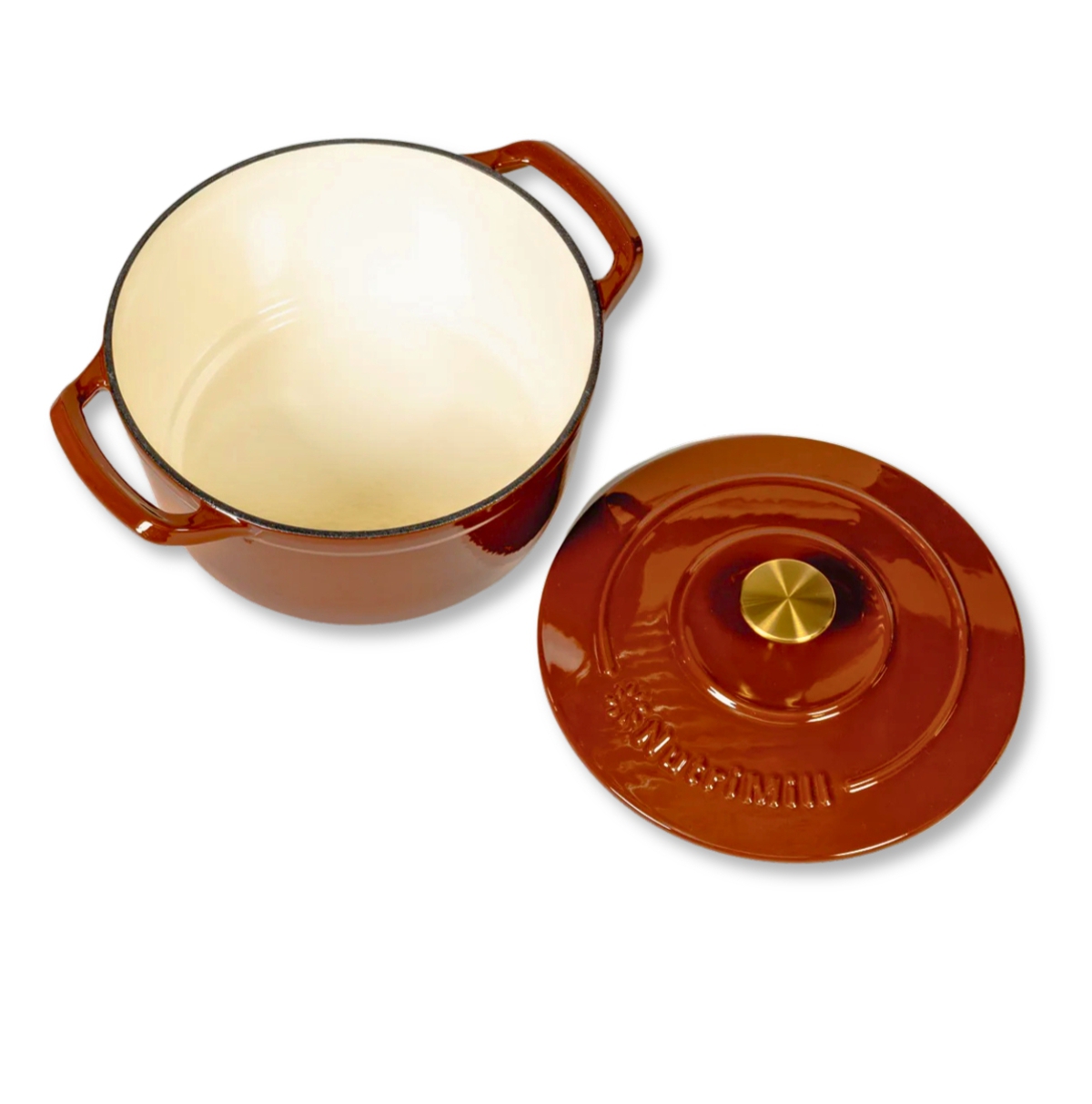 NutriMill Enameled Cast Iron Dutch Oven, 6 Q.; quality from PHG.