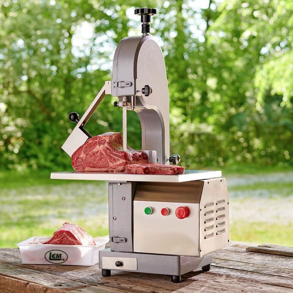 LEM tabletop meat band saw