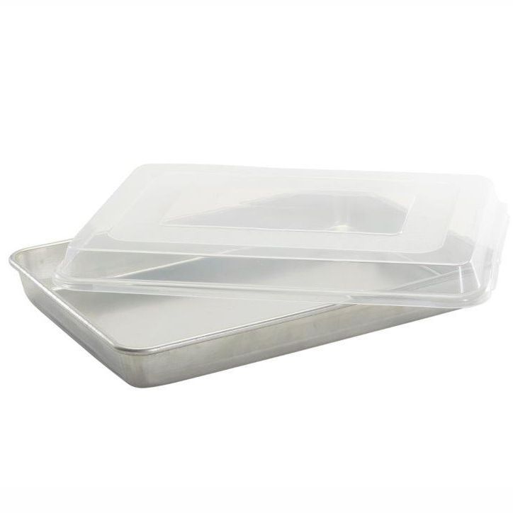 Nordic Ware high sided sheet pan with lid.