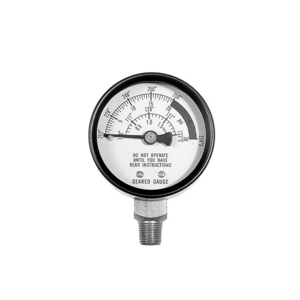 High accuracy geared pressure gauge 