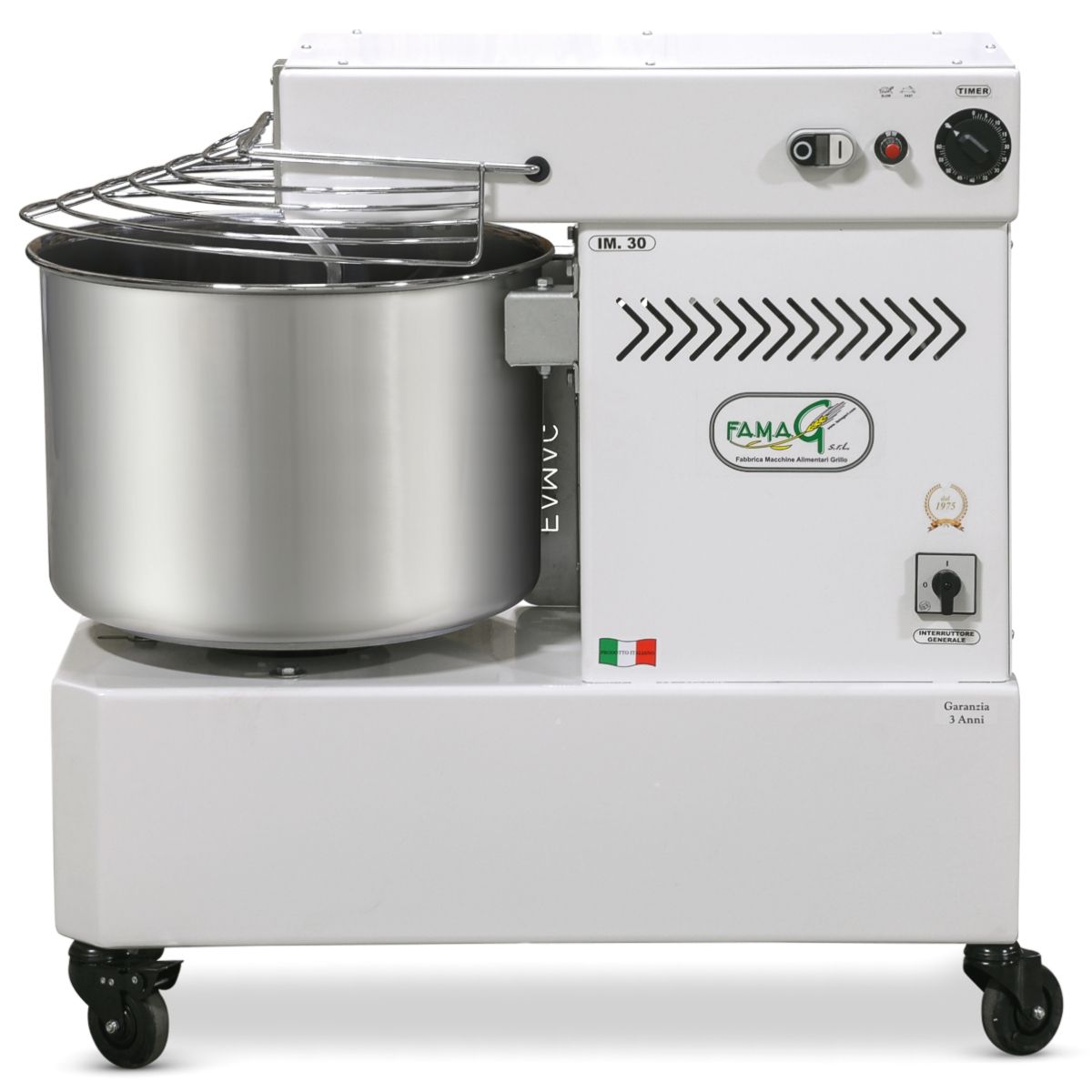 Famag IM 30 mixer for gentle, low oxidation kneading