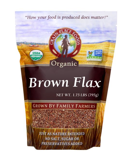 gpf flax brown organic 1.75lb bag 571
