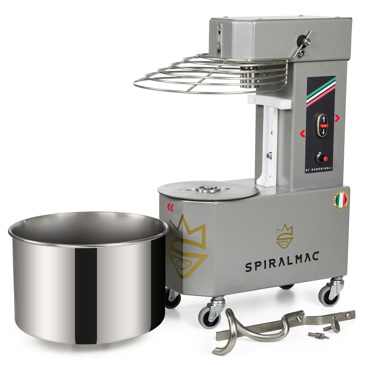 spiralmac sv12 royal queen mixer vintage silver 1200