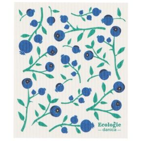 Swedish Dish Cloth, Blueberries